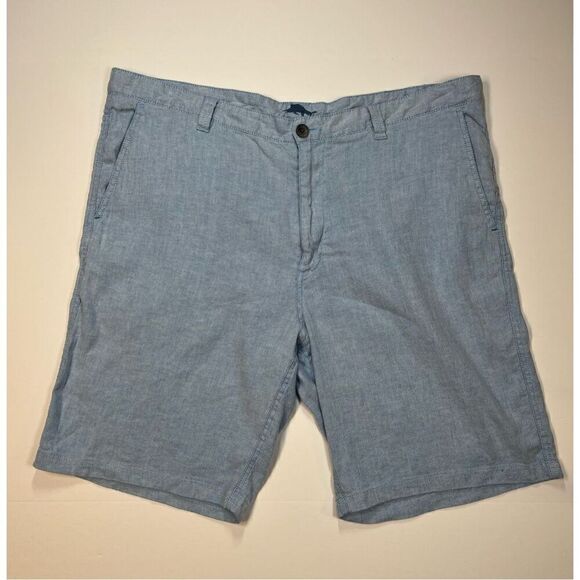 Tommy Bahama Beach Coast Linen Blend Flat Front 10 Inch Shorts Men's Size 40 EUC - Picture 1 of 11